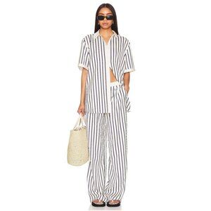 SER.O.YA Dixon Pant in Navy/Ivory Stripe